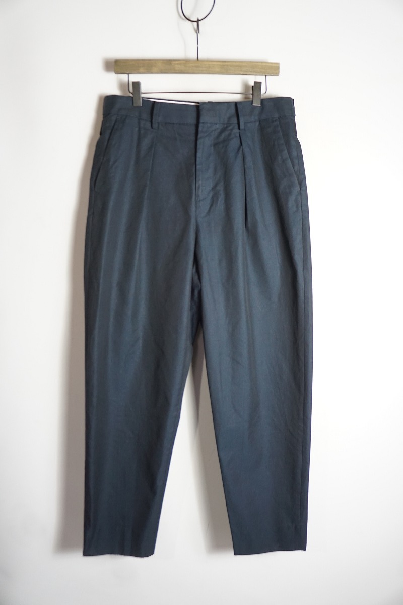 美品 TOMORROWLAND トゥモローランド 60/2 シャンブレー サイドアジャスター パンツ スラックス 63-04-31-04008 サイズS 927P★2拍卖