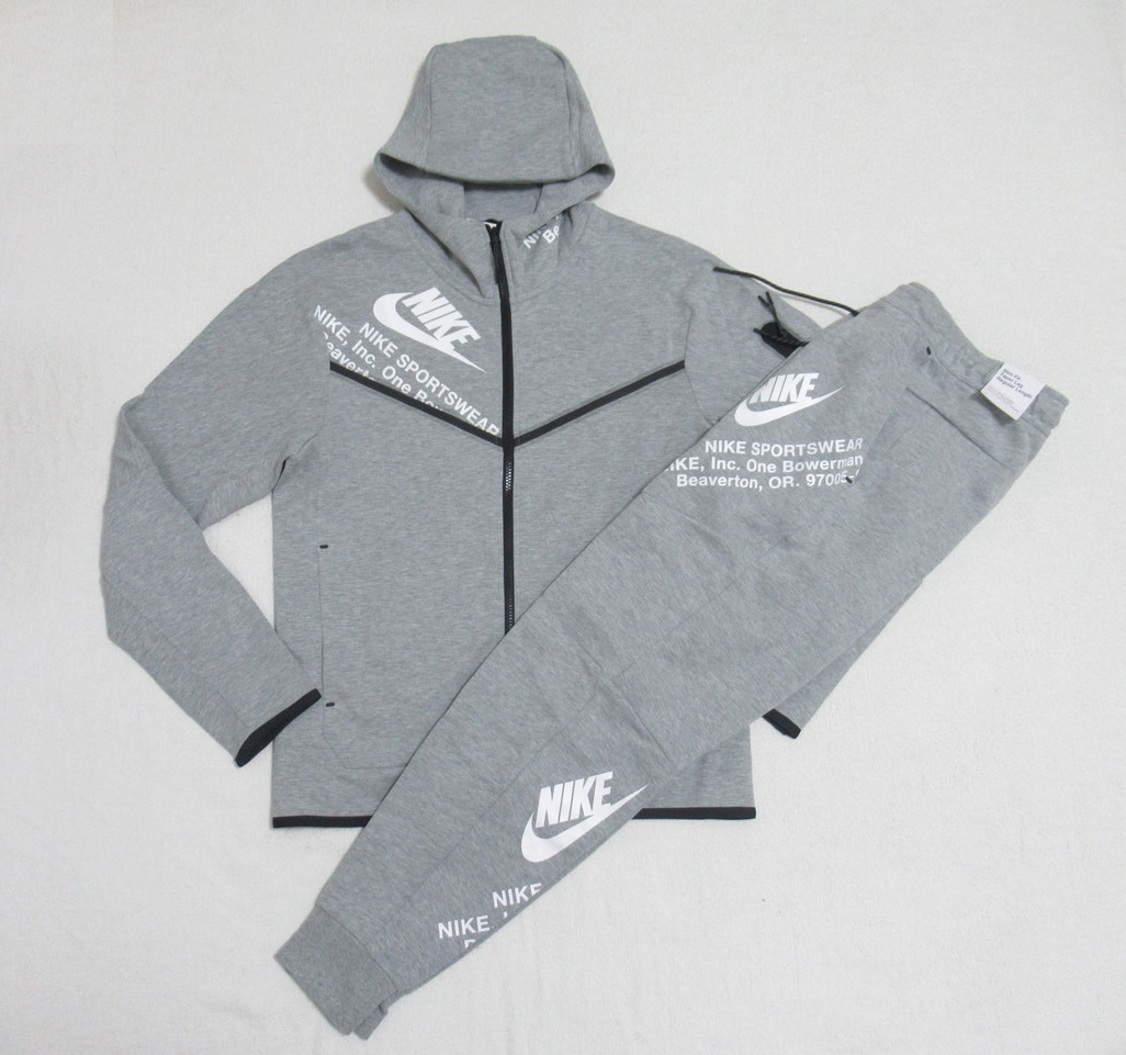 NITE NSW TECH FLEECE パーカー パンツ セットアップ グレー L ナイキ スポーツウェア テックフリース 上下セット DM6475-063 DM6481-063拍卖
