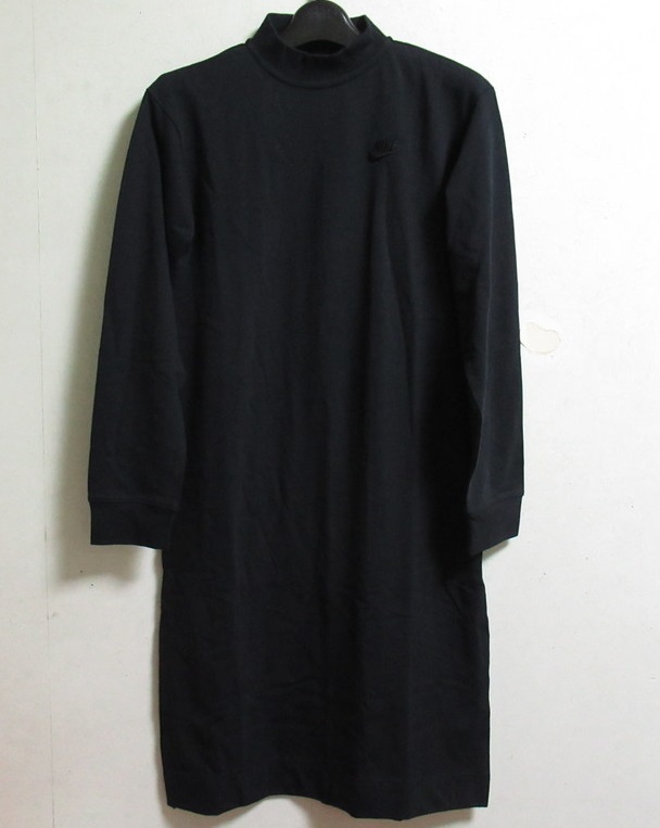 NIKE NSW L/S ワンピース スウェット 黒 ブラック M ナイキ スポーツウェア ウィメンズ ジャージ ドレス CU6635-010拍卖