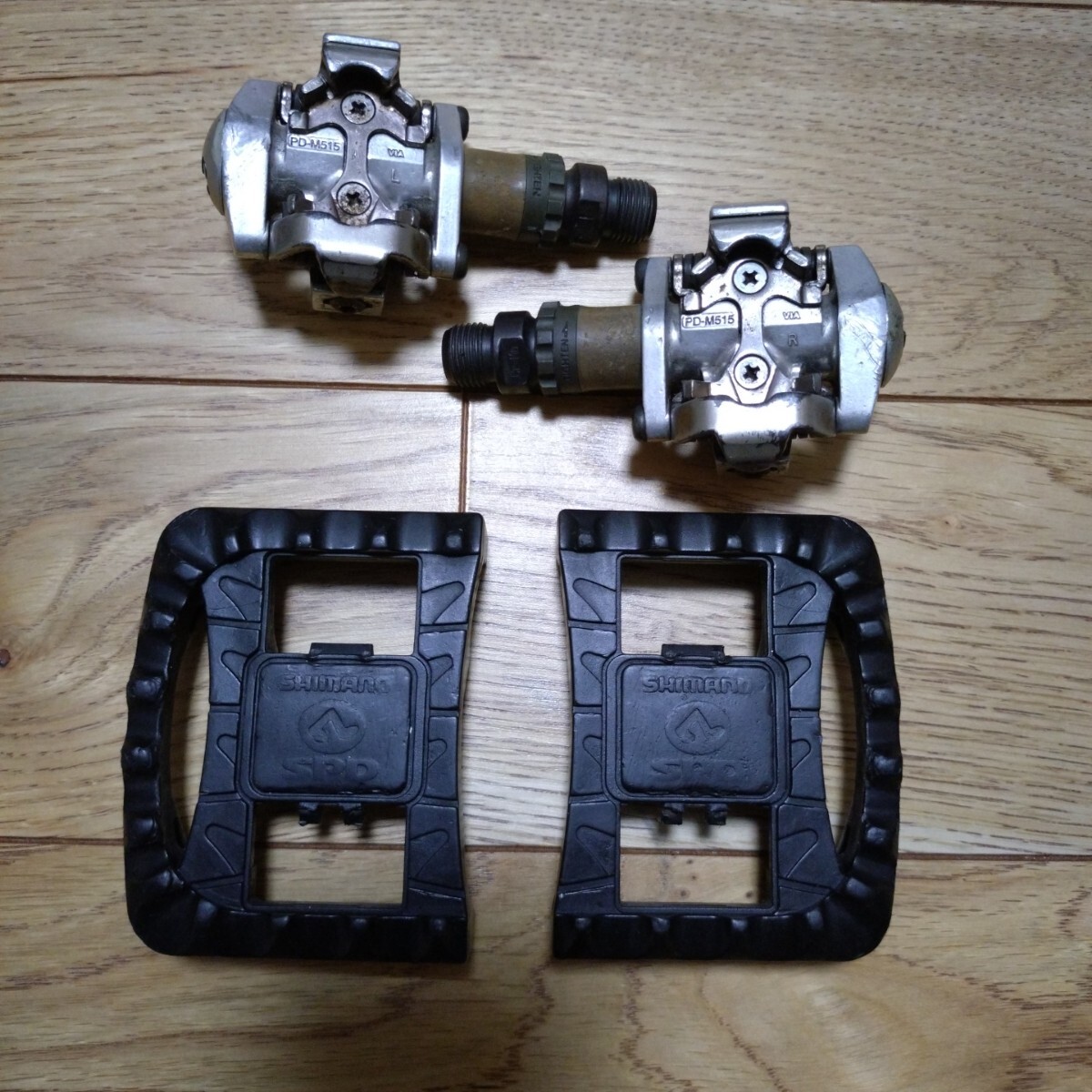 【値下げ】シマノ SHIMANO SPD ペダル ビンディング PD-M515 日本製 旧ロゴ ヴィンテージ オールド おまけ付き拍卖