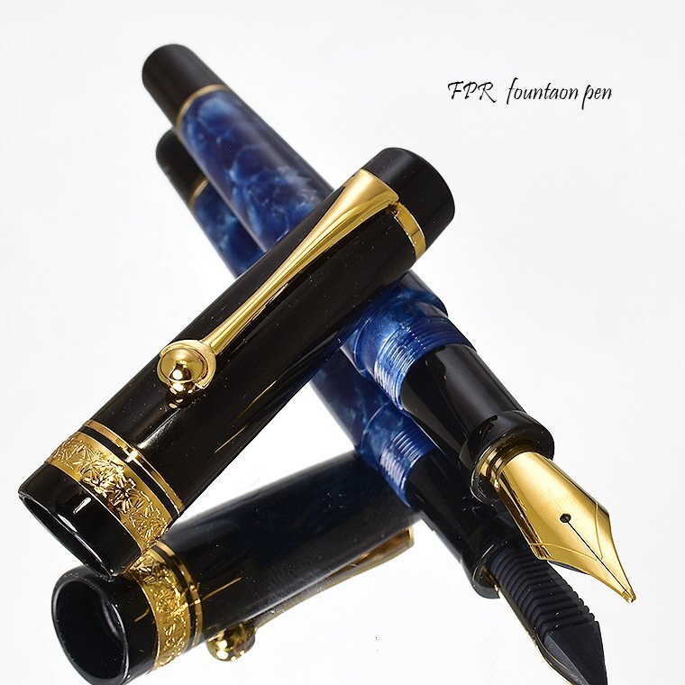 ■●FPR【Tanoshii コレクション】四季色を万年筆で再現 レジン 四季彩 万年筆 ネイビー ミディアム F 細字 新品 1円~ /FPR30NV-FS拍卖