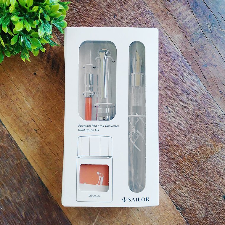 ■◆【SAILOR/セーラー】プロフィットジュニア+10 harappa「パターゴルフ」万年筆セット コンバーター ボトルインク オレンジ 1円~/S286OR拍卖