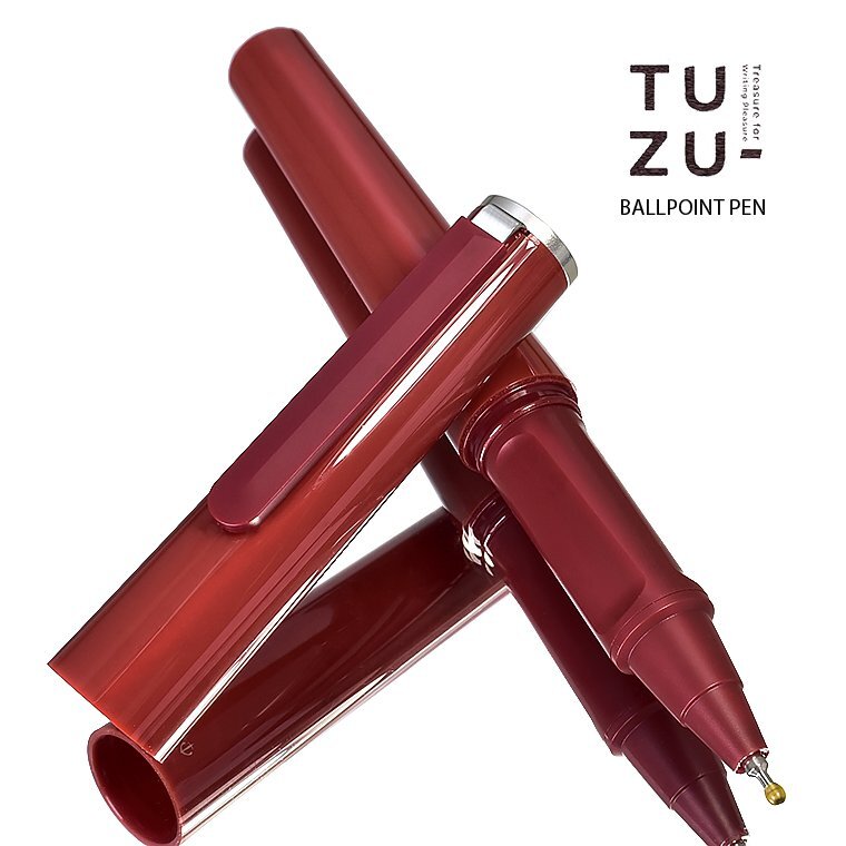 ■●【SAILOR/セーラー】TUZU/ツヅ ボールペン 限定色 レッド 0.5mm 極細 ゲルインク 速乾「エナージェル」82-0241 赤軸 新品 1円~/S373RD拍卖