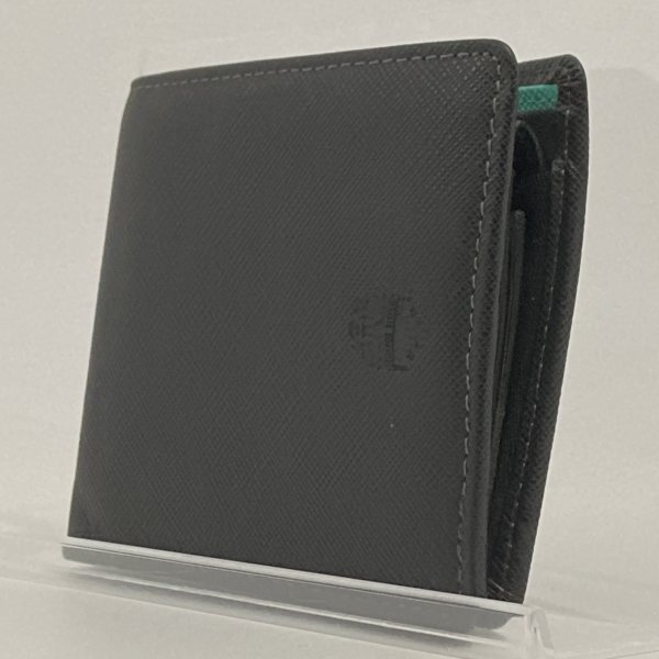 Bianchi ビアンキ 二つ折り財布 札入れ 小銭入れ カード入れ PVC ブラック 黒 ファッション拍卖