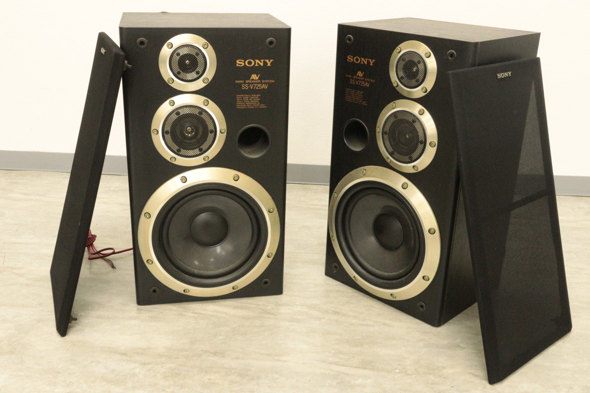 【2個口発送】【動作OK】SONY SS-V725AV ソニー ペアスピーカー 3WAY SPEAKER SYSTEM スピーカー オーディオ機器 音響機器_CIR_C1015-I00E拍卖