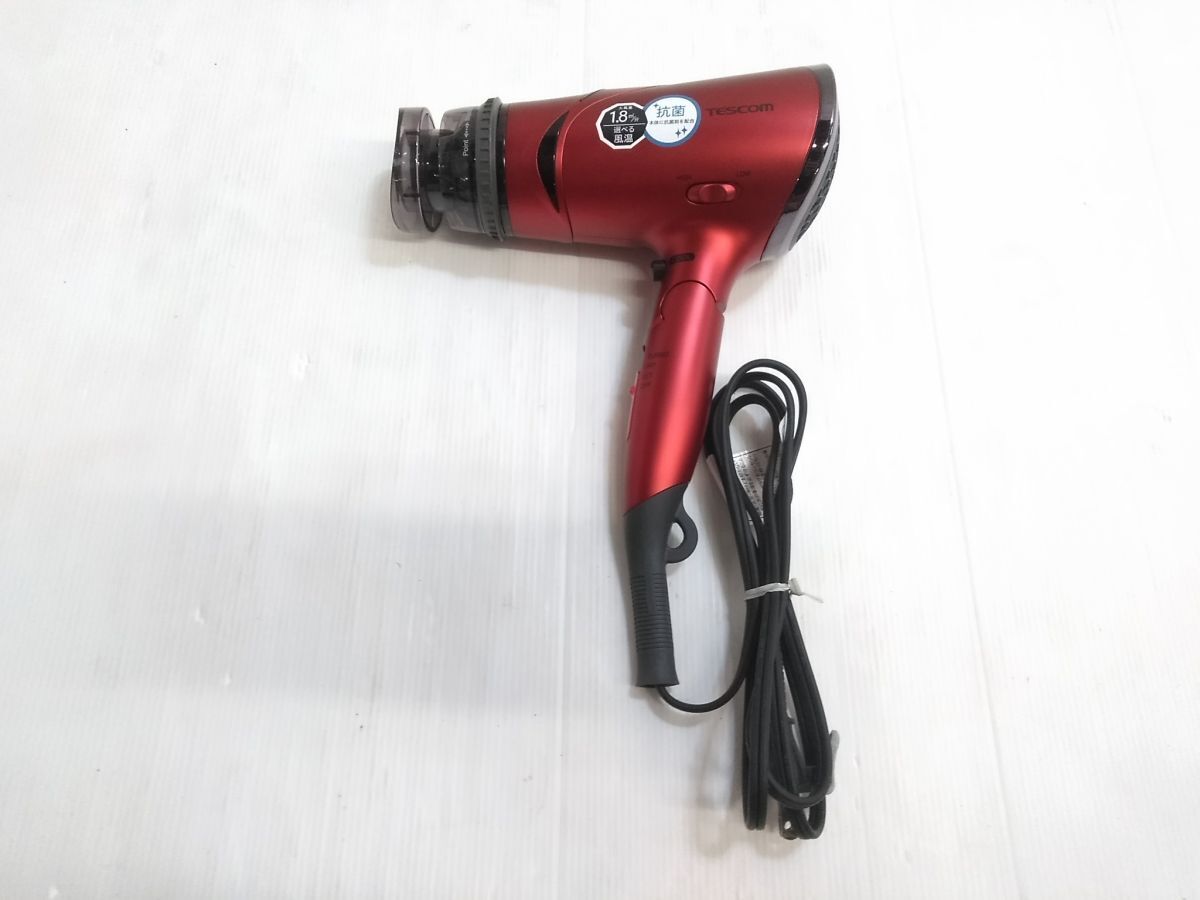 ◇TESCOM テスコム ione マイナスイオン ヘアードライヤー TD430B 風量 1200W ヘアケア 0922-32A @80◇拍卖