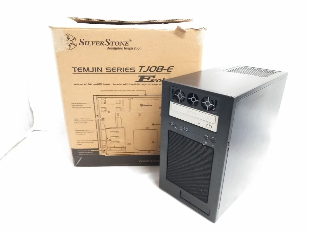◇SilverStone Temjin Series SST-TJ08-E ミニタワー型PCケース(MicroATX) マザーボード付 1027-30H @140◇拍卖