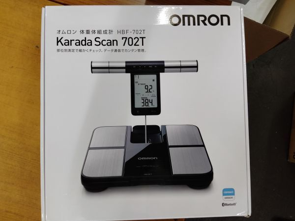 【中古美品】OMRON HBF-702T 体重体組成計 Bluetooth対応 カラダスキャン 多項目測定 動作確認済 送料無料 おてがる配送拍卖