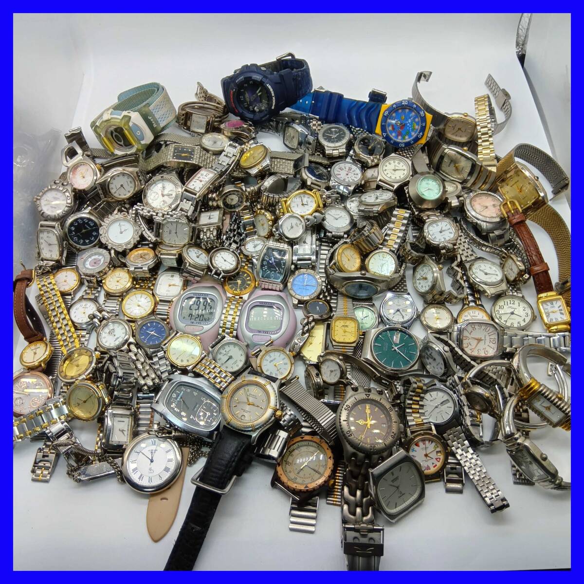 1021-02【ジャンク】まとめて100個★動作品・不動品★G-SHOCK/SEIKO/CITIZEN/CASIO/TIMEX/他★現状渡し 拍卖