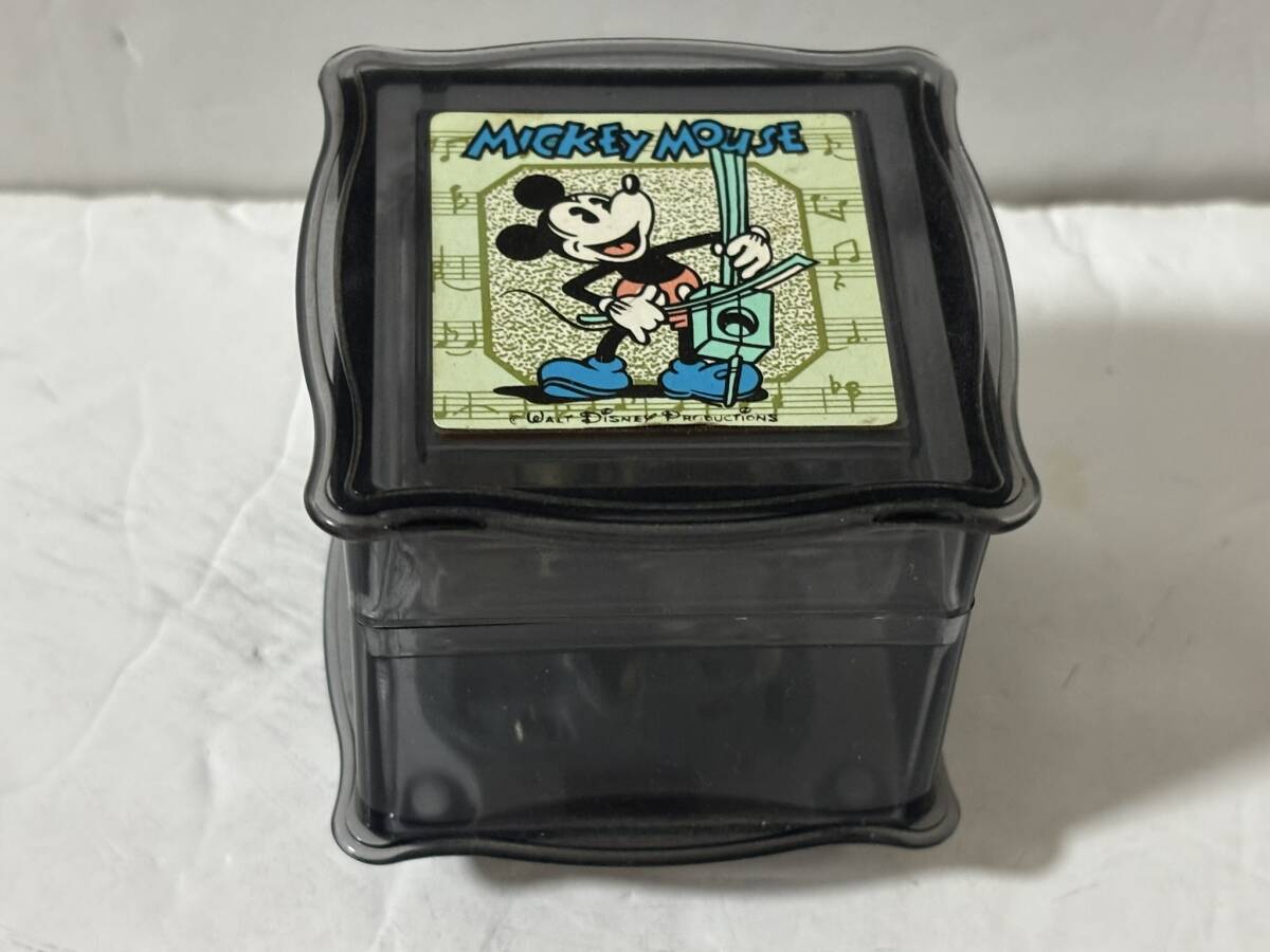 SANKYO DISNEY MICKEY ディズニー ミッキー オルゴール 小物入れ 日本製 ミッキーマウスクラブマーチ 昭和レトロ 当時物/ビンテージ 雑貨QH拍卖