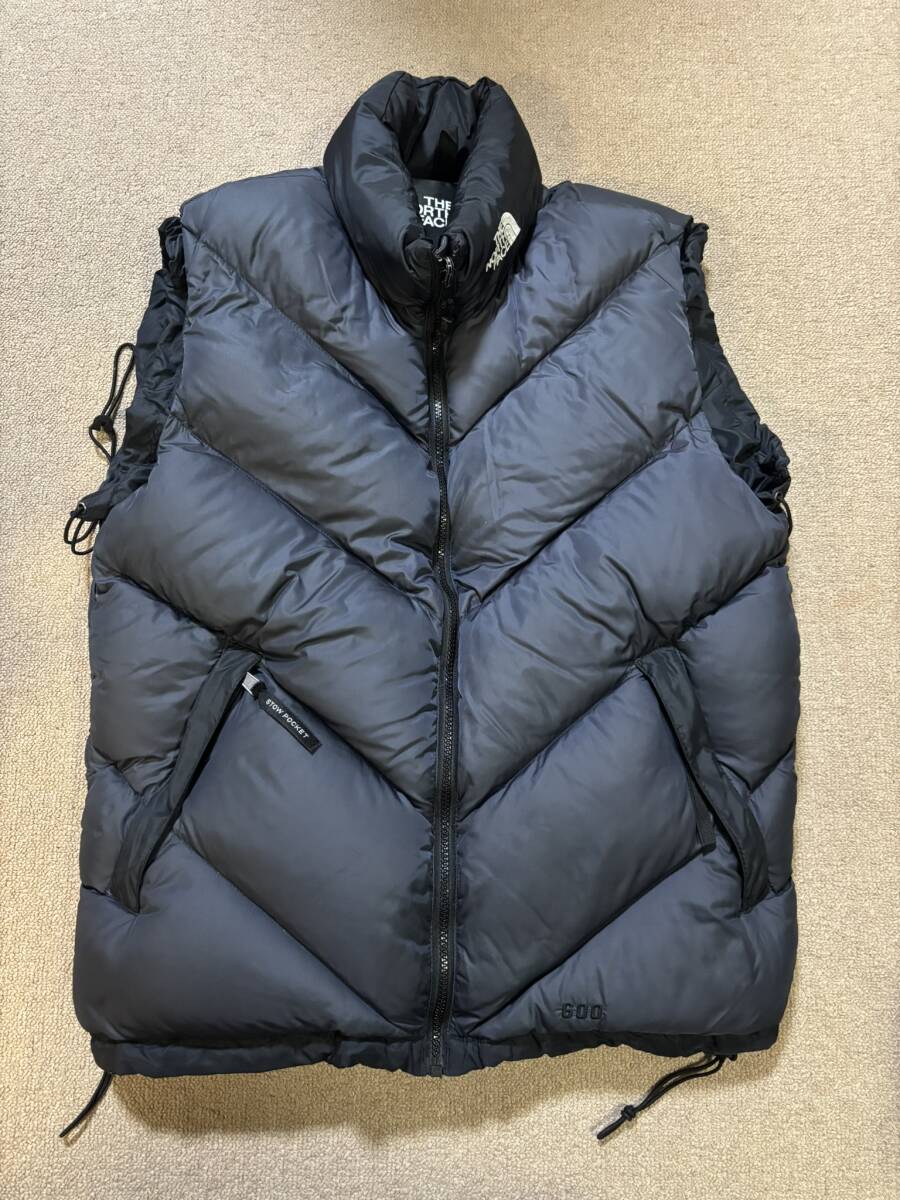 THE NORTH FACE ASCENT VEST ノースフェイス アセント ベスト M 黒 ブラック ダウンベスト 600FILL/90's ビンテージ ゴールドウイン/NL拍卖