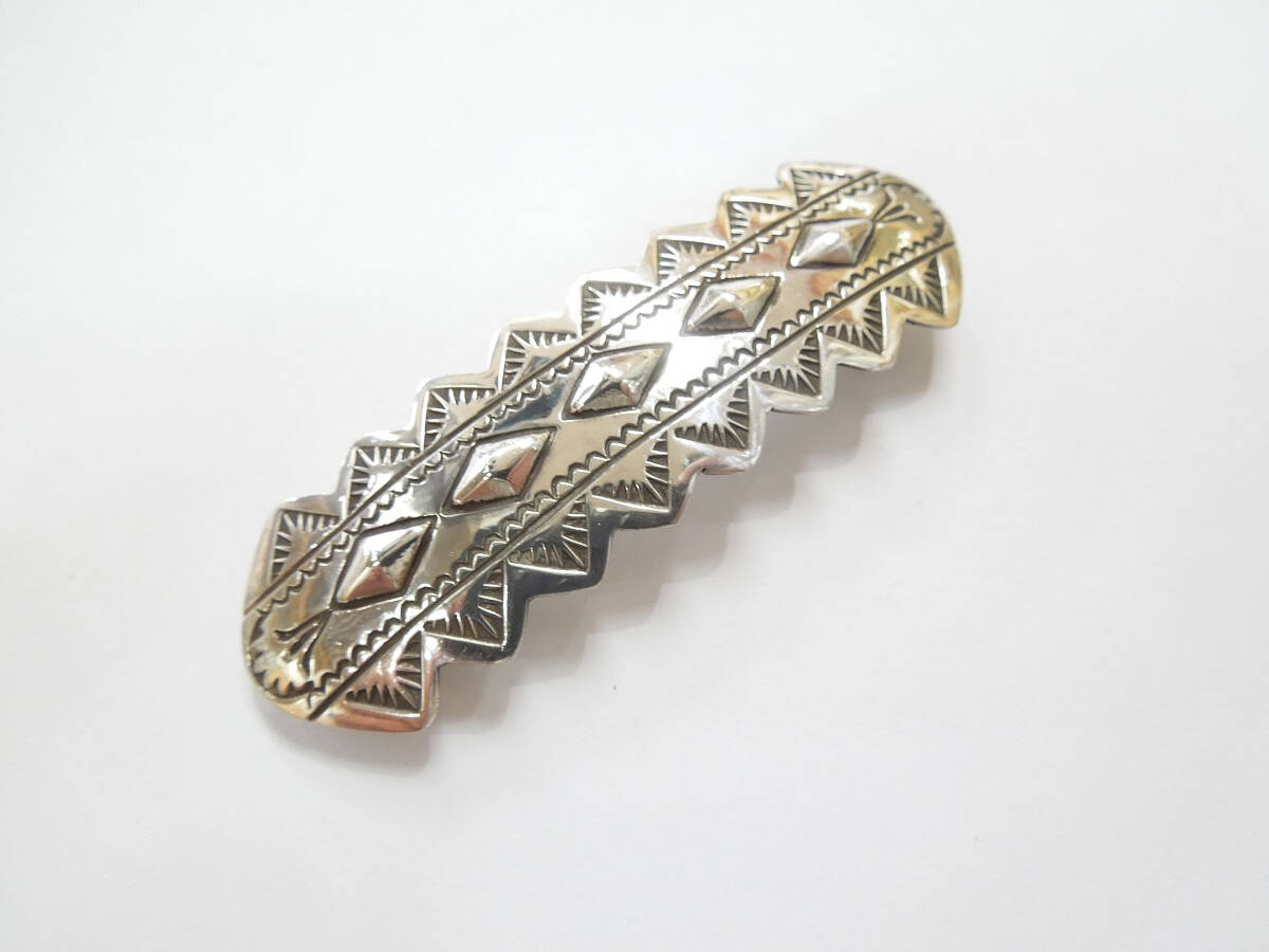 インディアン ハンドメイド バレッタ 髪留め 中古★拍卖