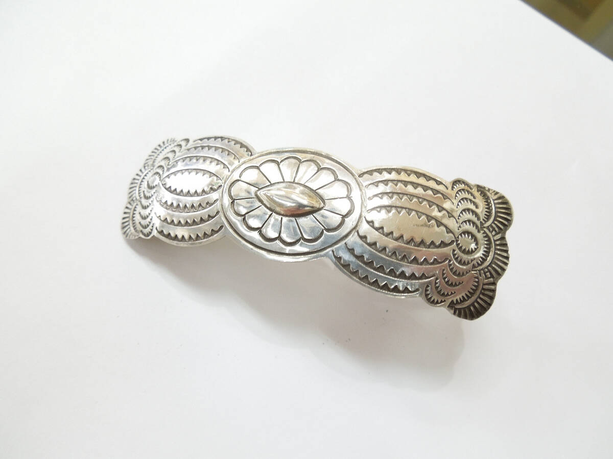 インディアン ハンドメイド バレッタ 髪留め 中古★③拍卖