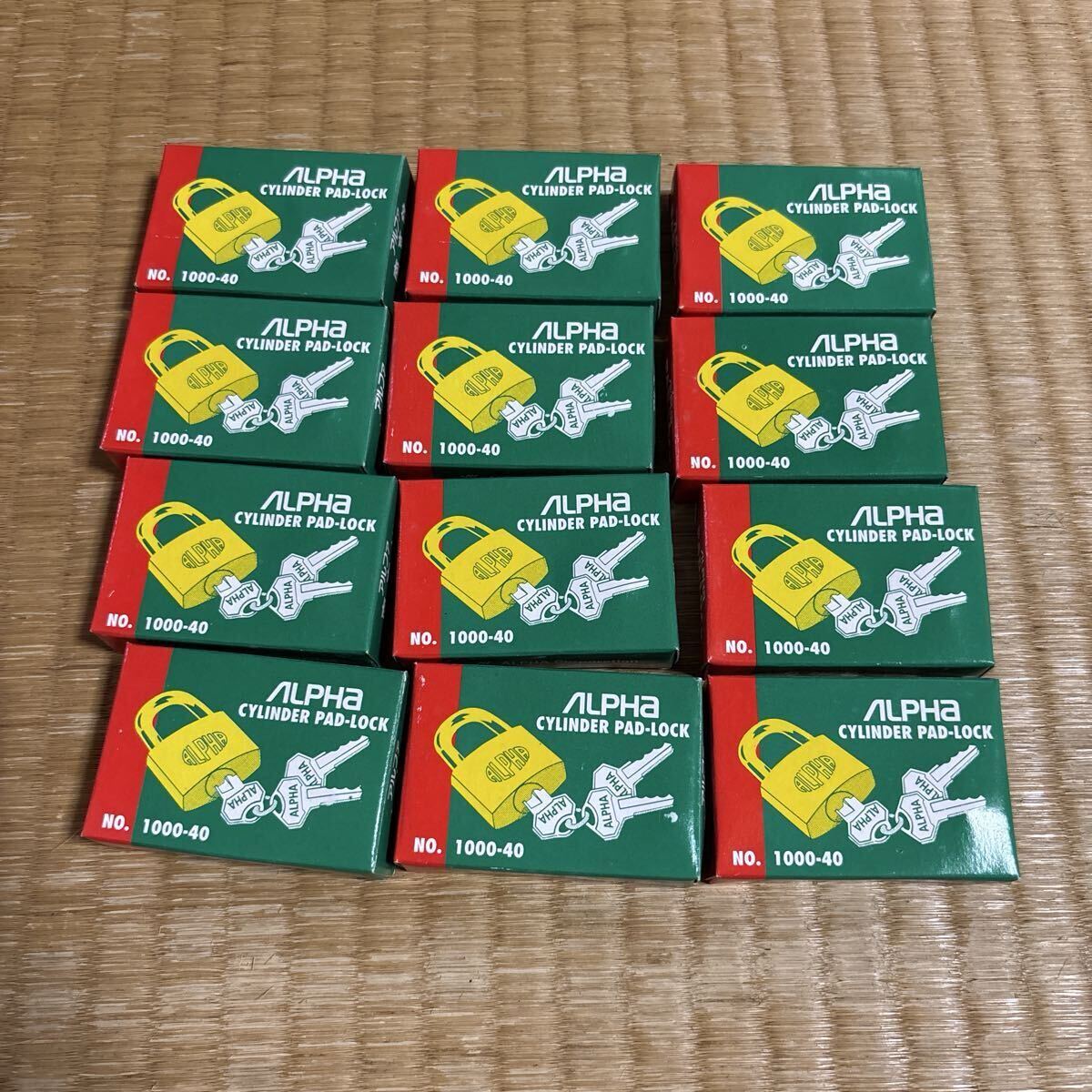 ALPHA 南京錠 1000-40 PAD-LOCK 12個拍卖