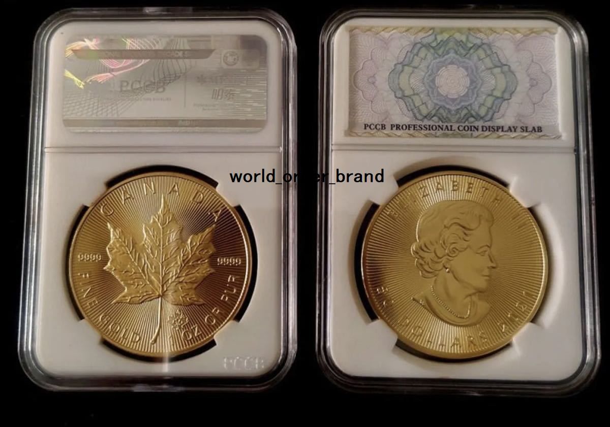 新品!2枚セット! 24kgp メイプルリーフ コイン 1oz 高品質上質 質感 高品質 高級感 大人気 格安 メンズレディース 送料無料拍卖