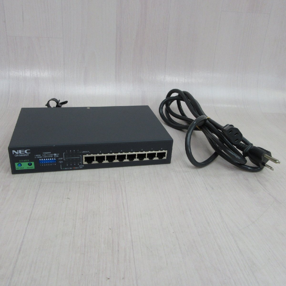 NEC QX-S608GT 1Gノンインテリジェント レイヤ2スイッチ 現行品 動作確認済 保証有 RR382拍卖