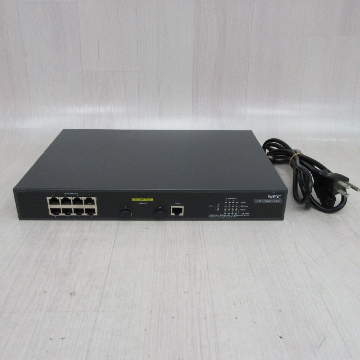 NEC QX-S1008GT-2G-PW IP5D-S1008GT-2G-PW 1GbEベーシックPoE+レイヤ2スイッチ Ver.5.2.14 初期化済 保証有 2F_145拍卖