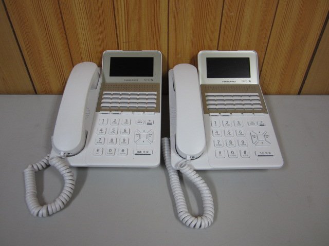 ▲NYC-24Xi-SDW 2台 ナカヨ Xi 24ボタン標準電話機 全24年製 保証有 ZK4 10649)拍卖