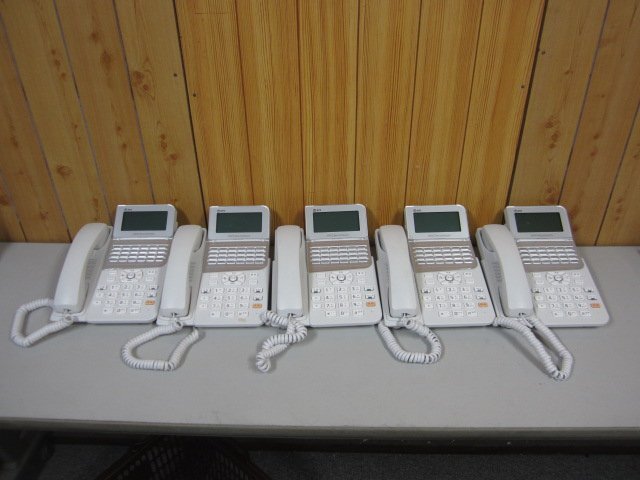 ▲ZX-(24)IPTEL-(1)(W) 5台 NTT αZX 24ボタンIP電話機 全24年製 保証有 ZK2 10694)拍卖