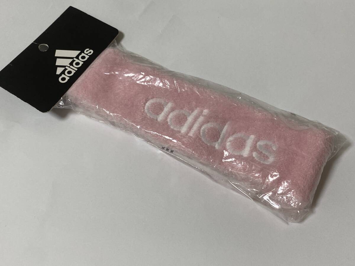 アディダス adidas ヘッドバンド ヘアバンド ピンク 展示未使用品拍卖
