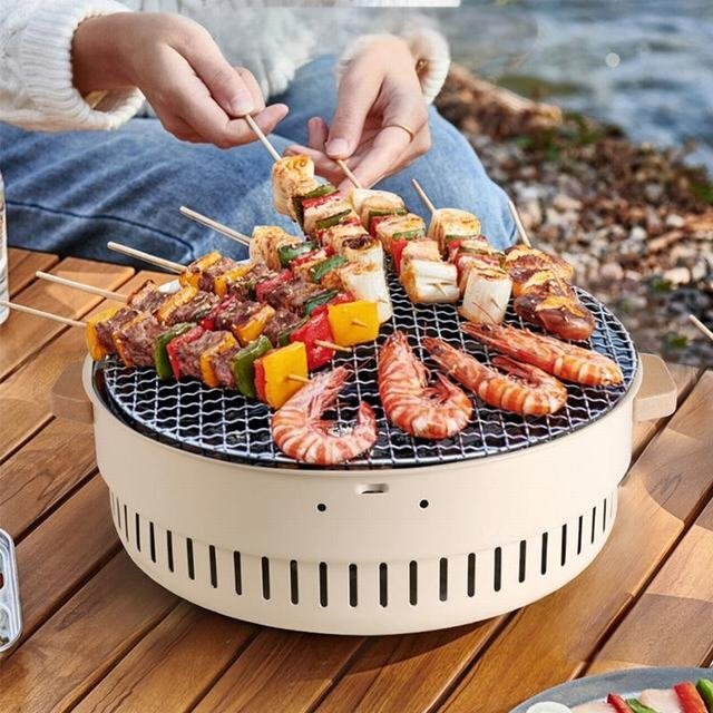 囲炉裏炊き茶テーブルアウトドアピクニック無煙炭ストーブ携帯キャンプ薪焼きストーブ家庭用エコストーブ拍卖