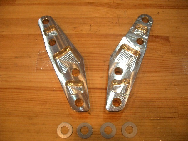 ZRX1100/ZRX1200R ZRX1200DAEG オーリンズ正立フォーク ブレンボ40mm ローター320φ フロントキャリパーサポート左右 ポリッシュ 新品拍卖