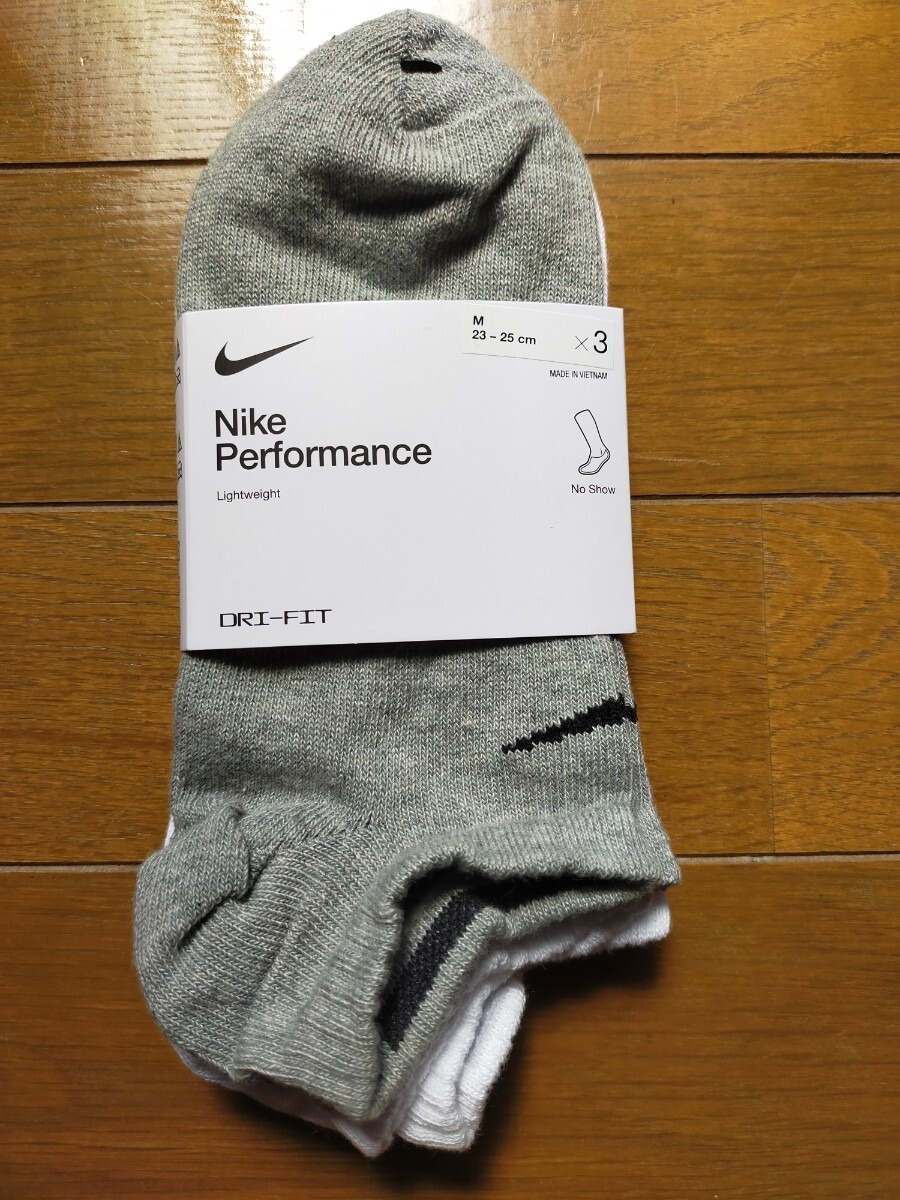NIKE ナイキ ライトウェイト ノーショウ ソックス 23cm~25cm 3色マルチカラー 3足入 定価2200円 靴下 くるぶしソックス y11008-1-HZ13拍卖