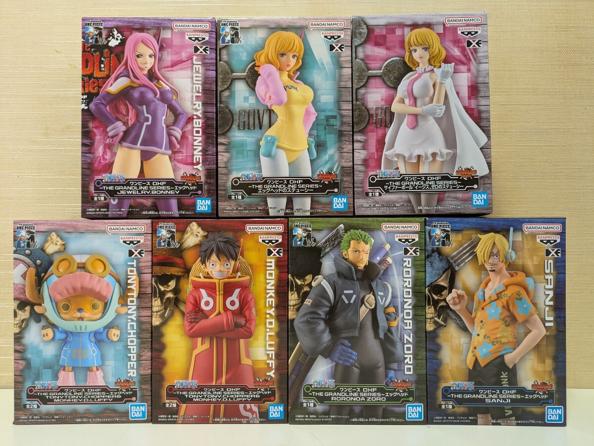 ワンピース DXF THE GRANDLINE SERIES〜エッグヘッド〜7個 ルフィ ゾロ サンジ チョッパー ナミ ロビン リリス ボニー ルッチ ステューシー拍卖
