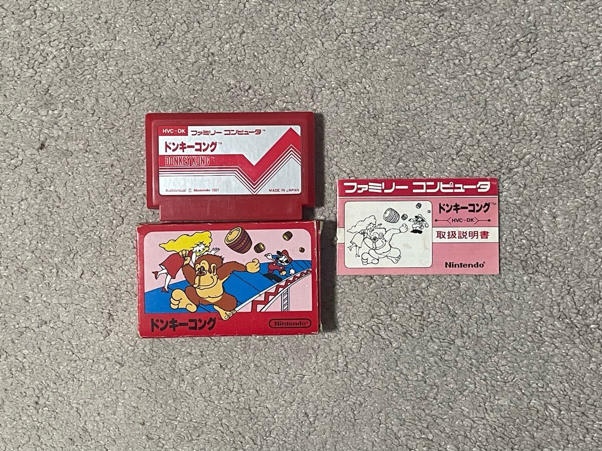 記念すべきマリオのデビュー作! 良品〜美品 動作確認済 激レア ドンキーコング 箱説付拍卖