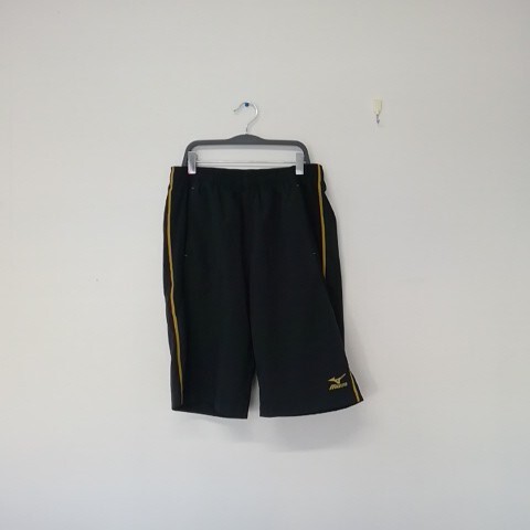 ★【古着】 MIZUNO(ミズノ) ハーフパンツ(短パン) Lサイズ ブラック×ゴールド拍卖