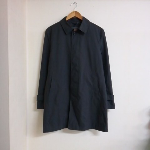 ★【古着】REGAL(リーガル) ナイロンステンカラーコート(コート) Lサイズ ネイビー拍卖