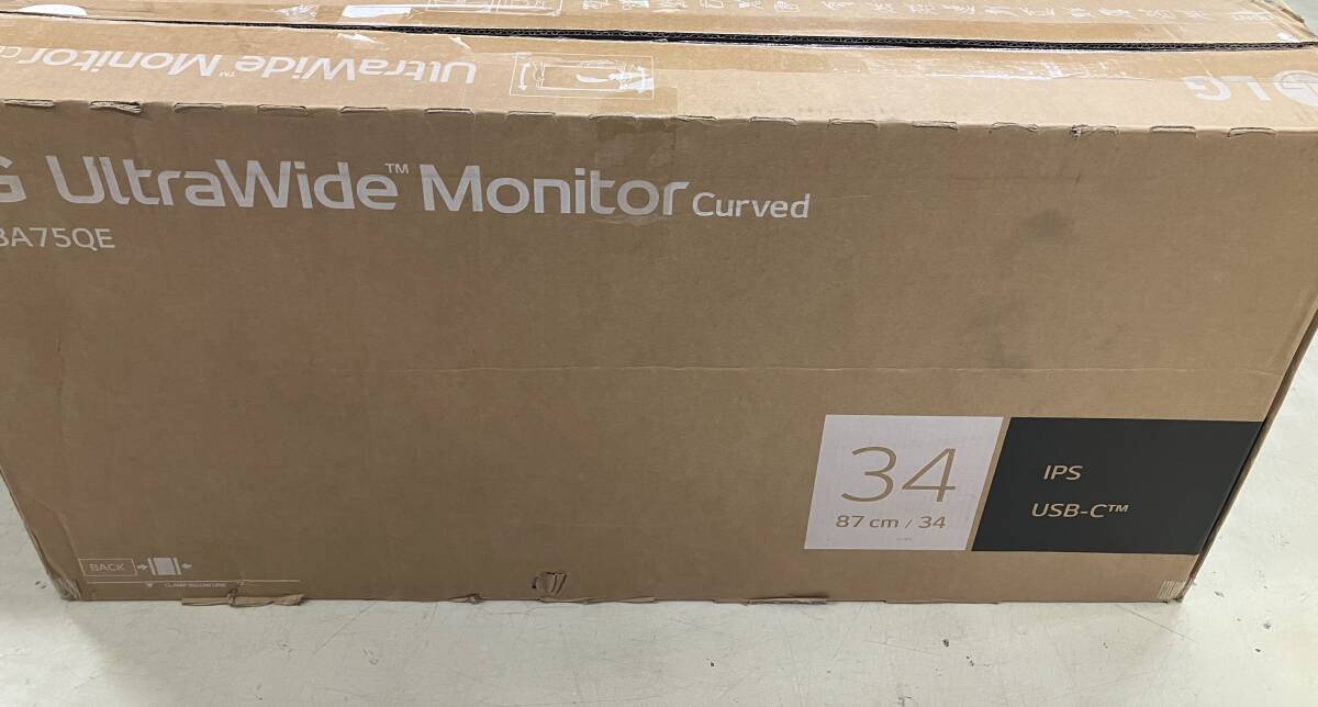 【25年6月製】LG ウルトラワイドモニター UltraWide Monitor 34BA75QE-B 34インチ 曲面(3800R)/3440×1440/IPS拍卖