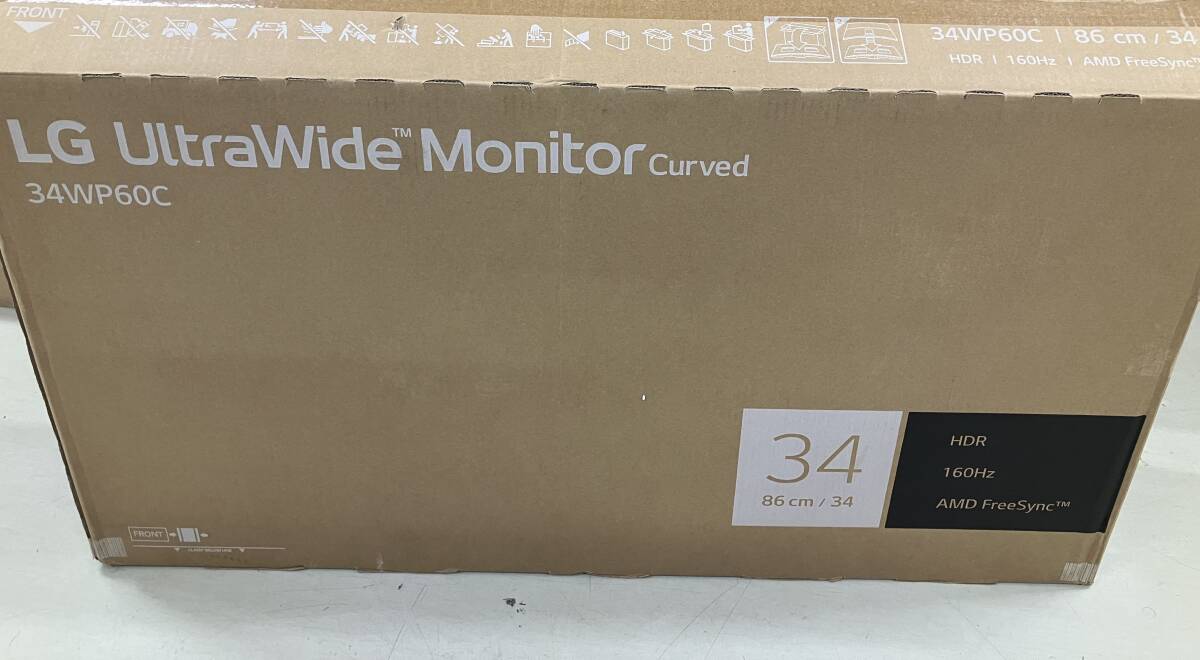 【24年7月製/訳あり】LG ゲーミング モニター UltraGear 34WP60C-B 34インチ/21:9 曲面 ウルトラワイド(3440×1440)/VA/160Hz/1ms拍卖
