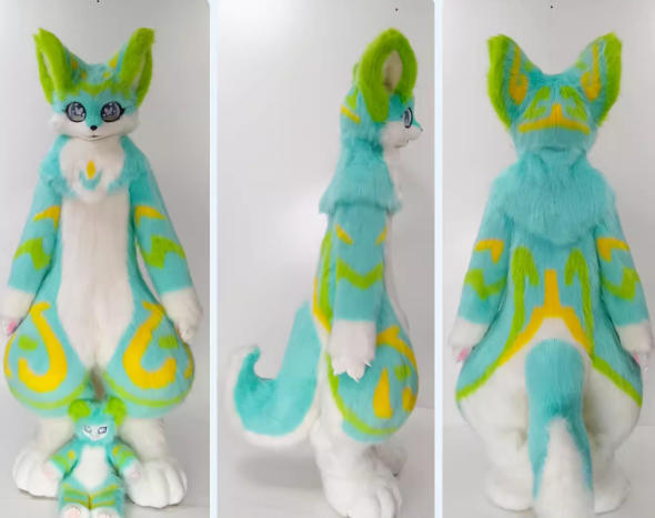 ★即納 着ぐるみ ケモノ体 フルスーツ 短毛タイプ NO.149 大きめ 最新作 セット ケモノ ファースーツ ぬいぐるみ コスプレ コスチューム拍卖