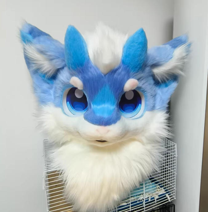 ★着ぐるみヘッド ドラゴン NO.368 青 ブル 全頭ヘッド ケモノ ファースーツ ぬいぐるみ コスプレ コスチューム kigurumi 一点物拍卖