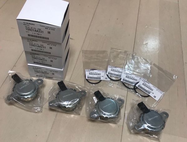 在庫希少!【未使用 スバル 純正】フォレスター SJ オイルコントロールバルブ oリング 各4個セット拍卖