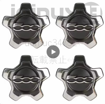 16インチ ホイールキャップ カッピング フィアット 500X ホイールセンターハブキャップ 4個セット ダストカバー ホイールハブキャップ拍卖