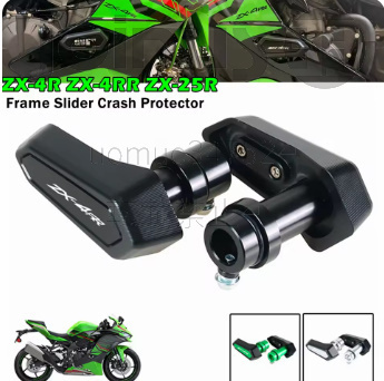 カワサキ用 バイク 落下防止パッド スライド クラッシュプロテクター アルミニウム合金 カラー選択可 KAWASAKI Zx25r zx4r zx4rse拍卖