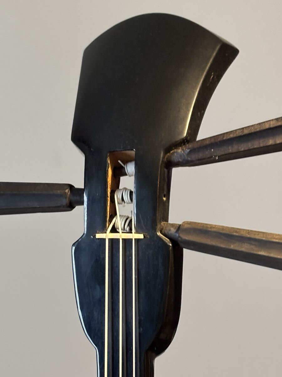 沖縄三線 平良作か 本格ゆし木使用真壁型 平成初期頃 良張の人工皮胴 試奏済み 三味線 沖縄拍卖