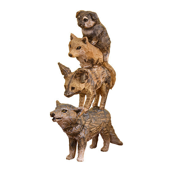 はしもとみおのブレーメンの音楽隊彫ってみた。犬の音楽隊 カプセルトイ ガチャ 匿名配送拍卖