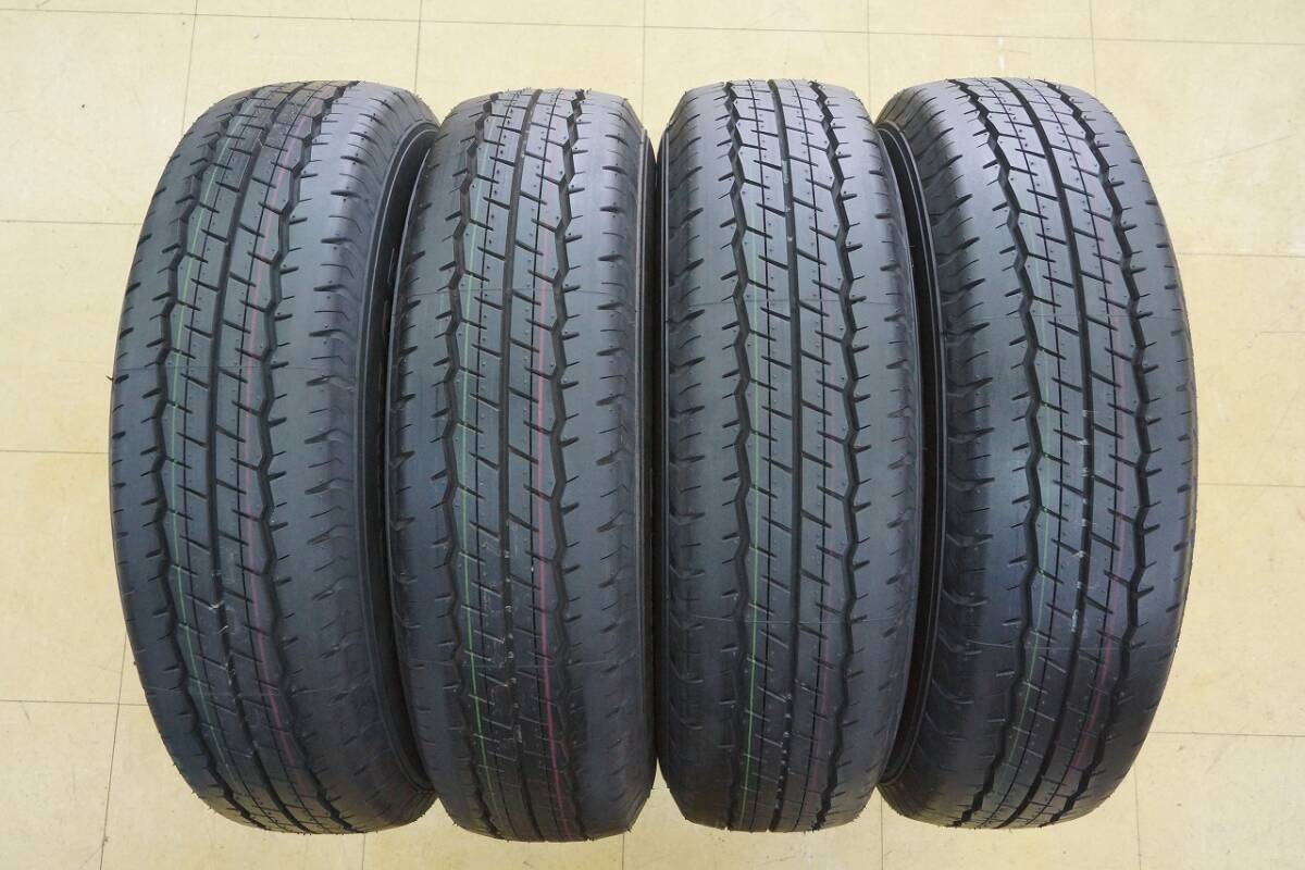 4【25年 新車外し 中古】195/80R15 107/105 S LT ダンロップ SP175 4本 1台分拍卖