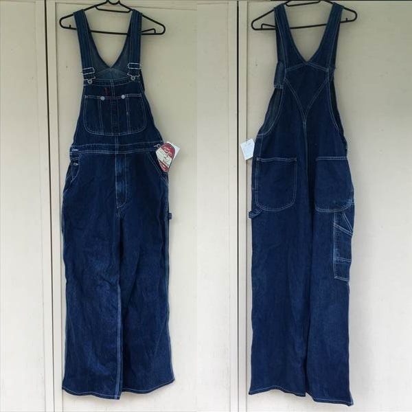 新品タグ付き オーバーオール サロペット サイズL 青 デニム ユニクロ   拍卖