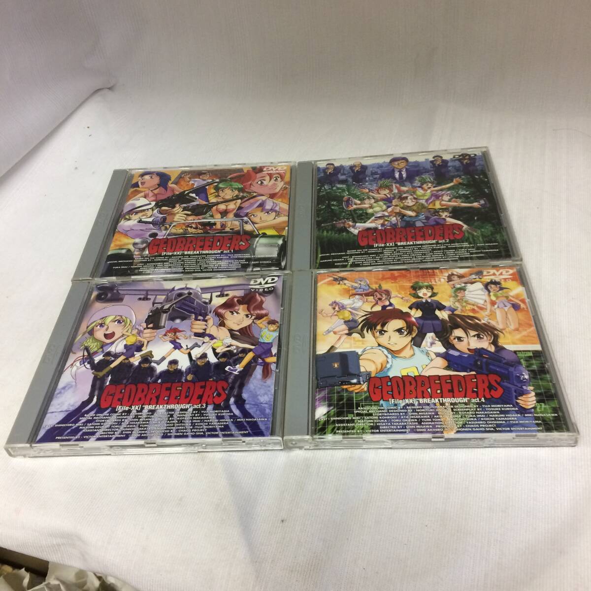 c-10487□ ジオブリーダーズ2 File-XX 乱戦突破 DVD 4個セット拍卖