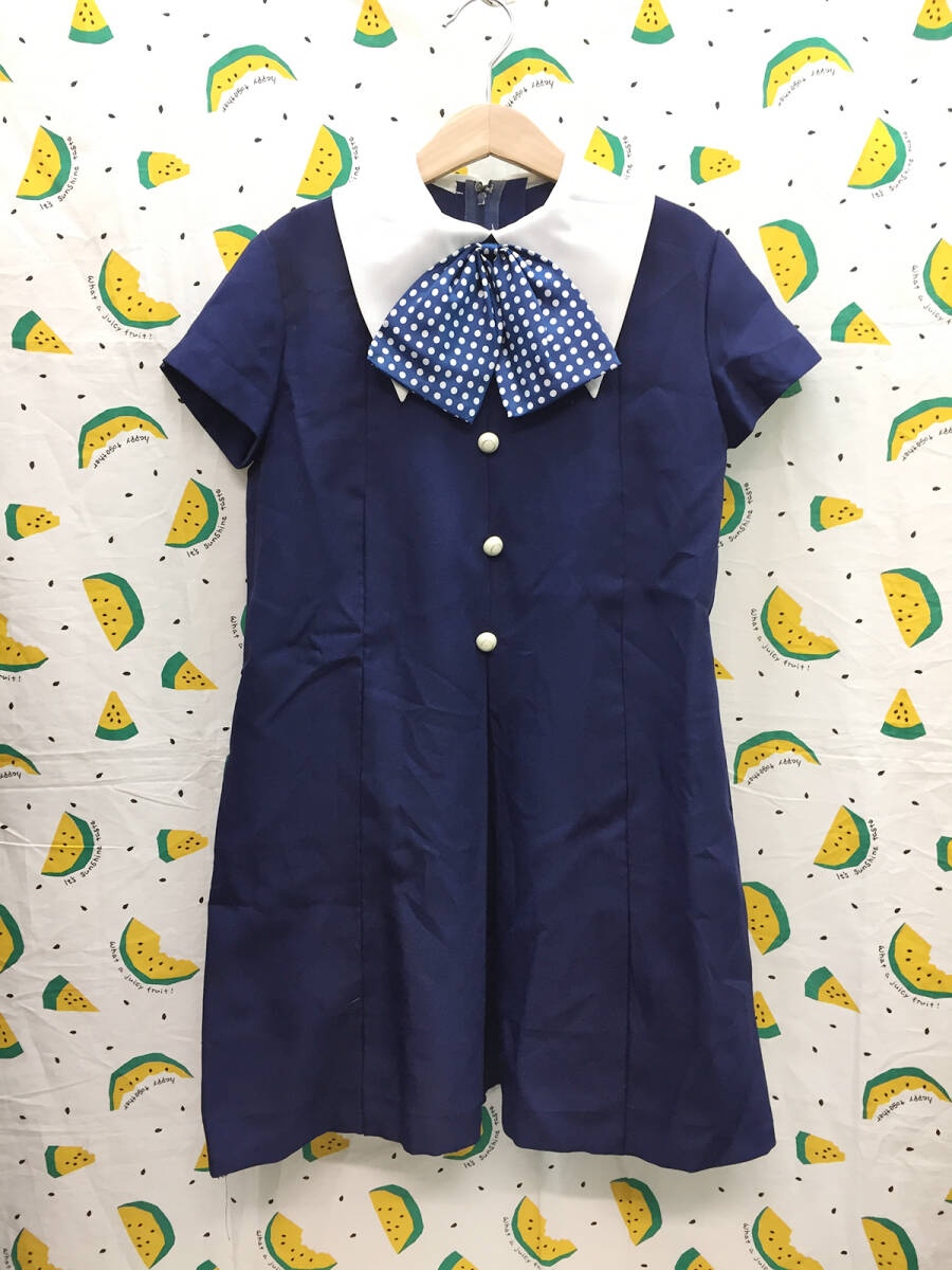 *。o♪レトロティーンズ【Gold CHAIN】おしゃれリボン 半袖レトロワンピース*拍卖