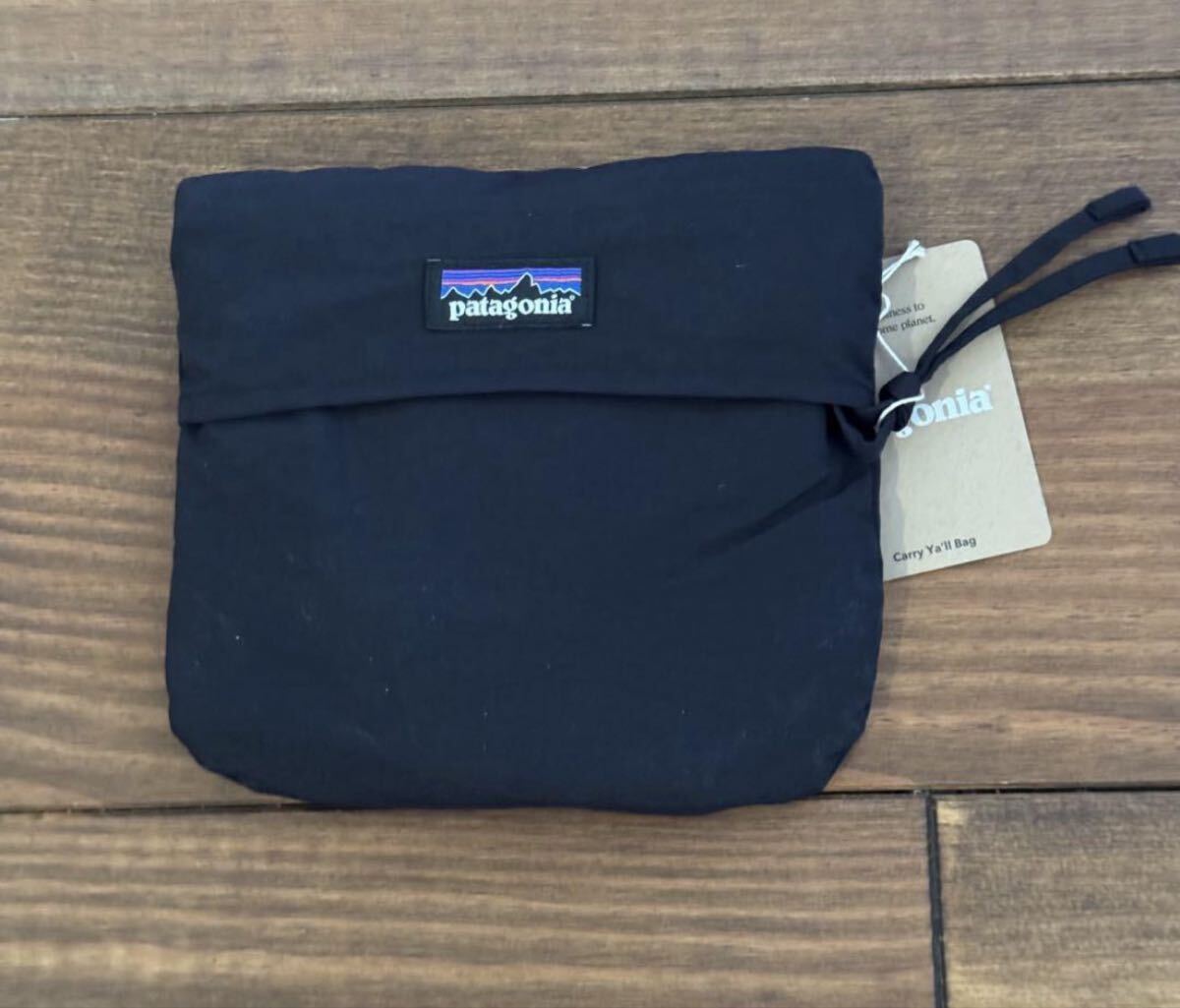 新品レア パタゴニア Carry Ya'll Bag エコバッグ 黒色 ショルダー トート拍卖