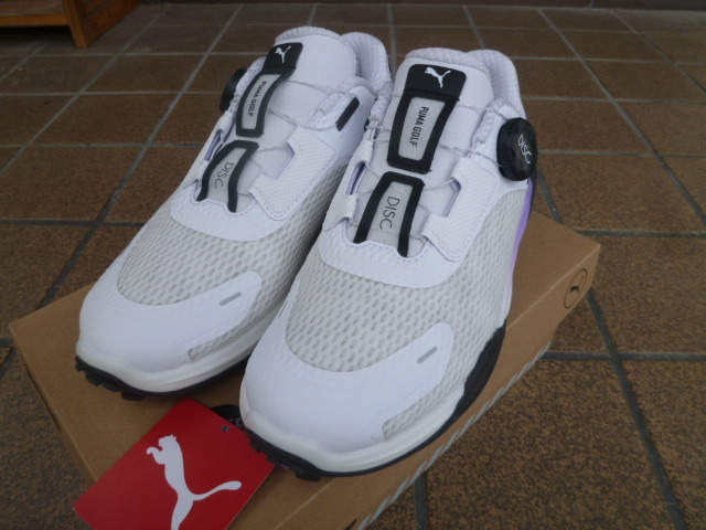 PUMA GOLF NITRO プーマ ゴルフシューズ スパイクレス ホワイト系 サイズ23.5cm レディース 中古 送料込み拍卖