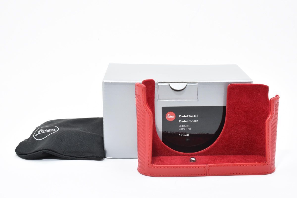 ★未使用★ライカ Leica レザープロテクター レッド Q2用★ LL68#5598拍卖