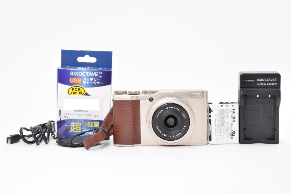 ★極上美品★フジフイルム FUJIFILM XF10 シャンパンゴールド コンパクトデジタルカメラ★ LL620#5770拍卖