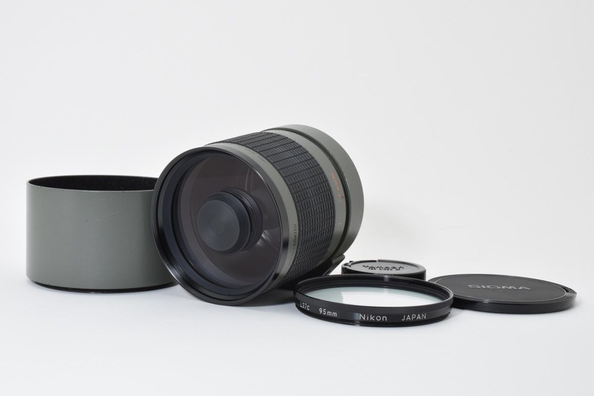 ★希少極上品★シグマ SIGMA MIRROR-TELEPHOTO MULTI-COATED 600mm F8 フード付属 ニコン Nikon オリーブ★ LL44#5720拍卖