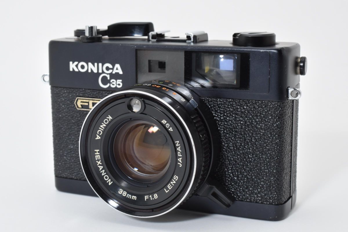 ★美品★コニカ KONICA C35 FD ブラック フィルムカメラ★ LL30#5704拍卖